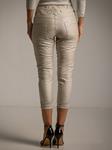 Pantalon encerado tiro alto mujer 