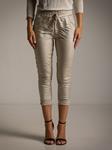 Pantalon encerado tiro alto mujer 